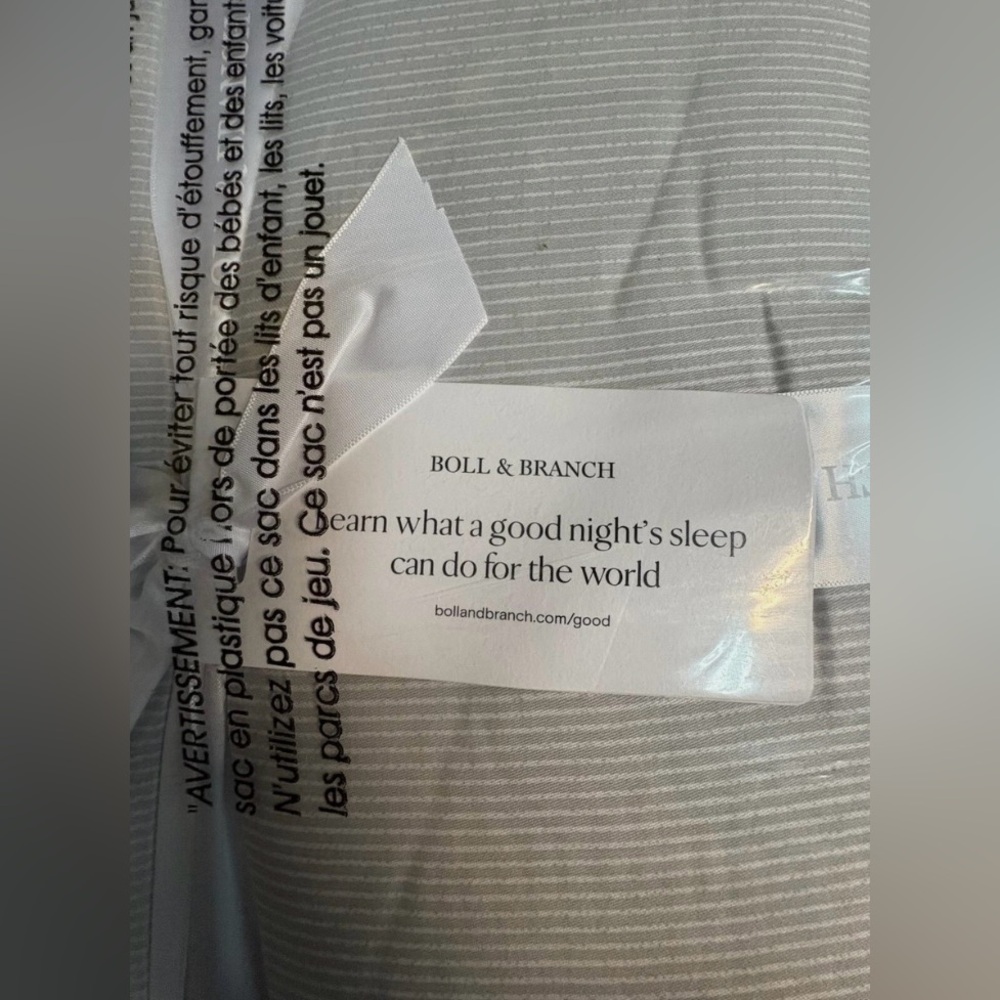 INCREDIBLE DEAL/BOLL & BRANCH 3 Piece Comforter Set NWT!  Only 1 left!! - Picture 4 of 8